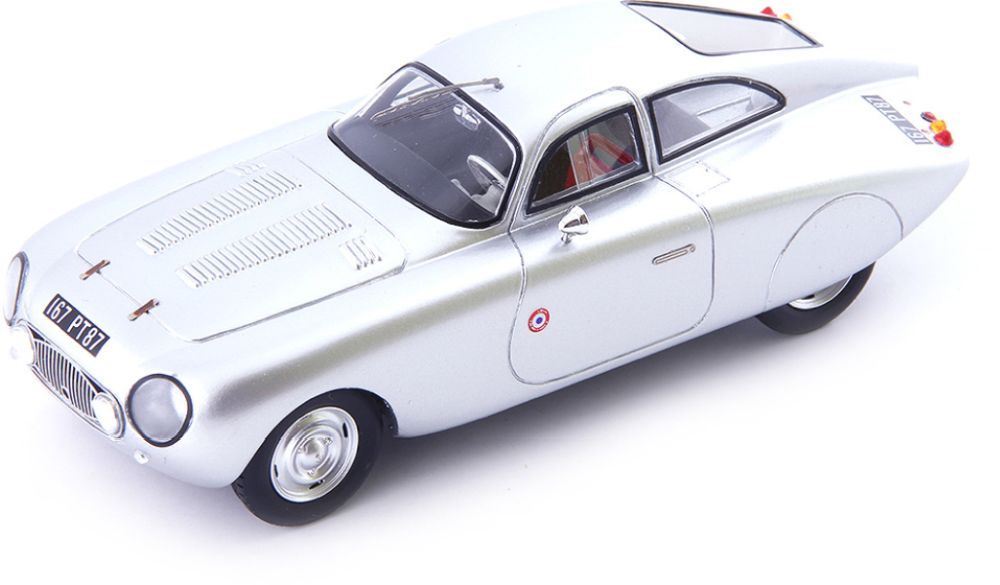 Autocult 1:43 Scale Peugeot 203 Darl Mat DS Silver Metallic