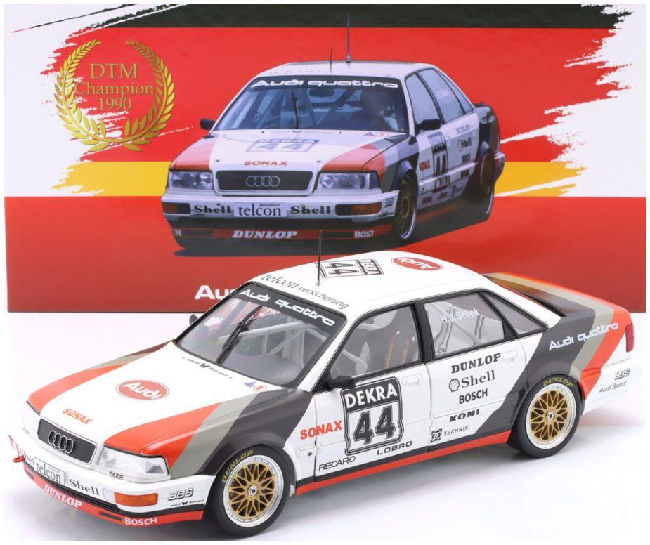 IXO 1:18 Scale Audi V8 Quattro #44 DTM Champion 1990 Hans Joachim Stuck w/Collectors Box