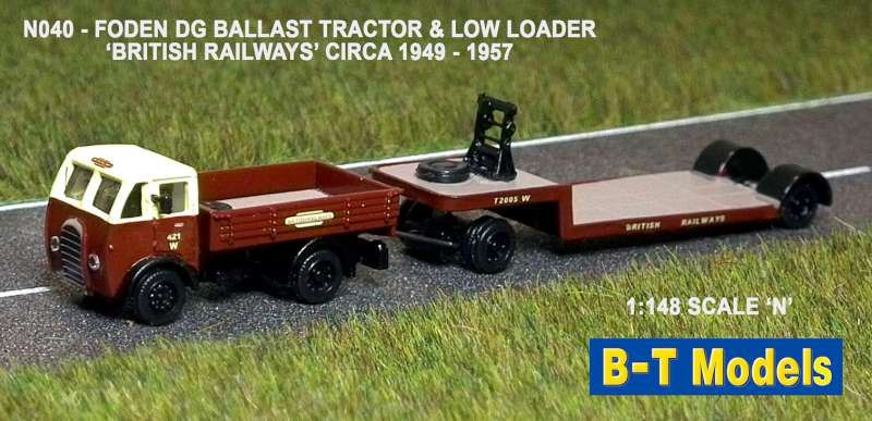 B-T Models 1:148 Scale Foden DG Drawbar L/Loader - Britsh Railway