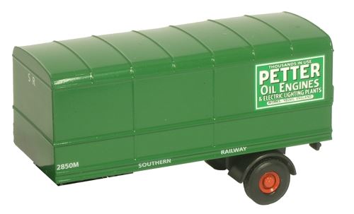 Oxford Diecast 1:76 Scale Box Trailer 2pc Set - Southern