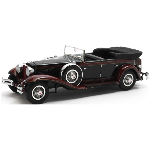 Matrix 1:43 Scale Cord L-29 Phaeton Sedan Black Open 1931
