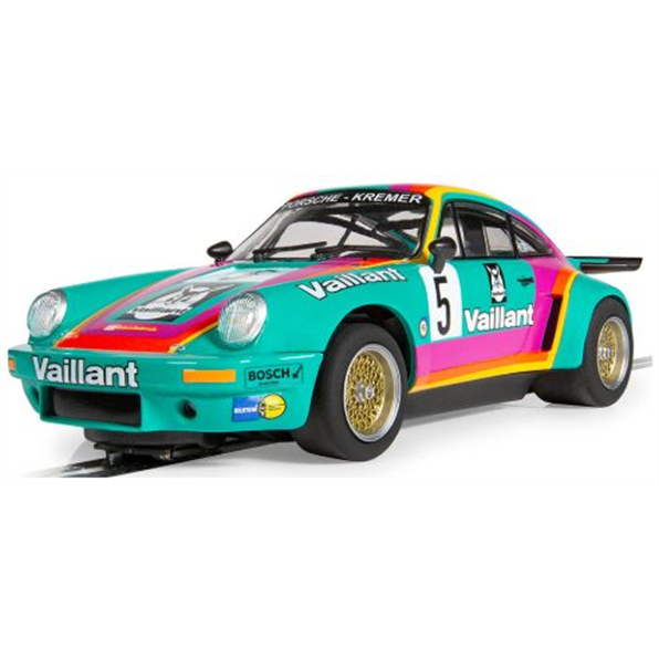Scalextric 1:32 Scale Porsche 911 3.0 RSR - Vaillant in Clear Box