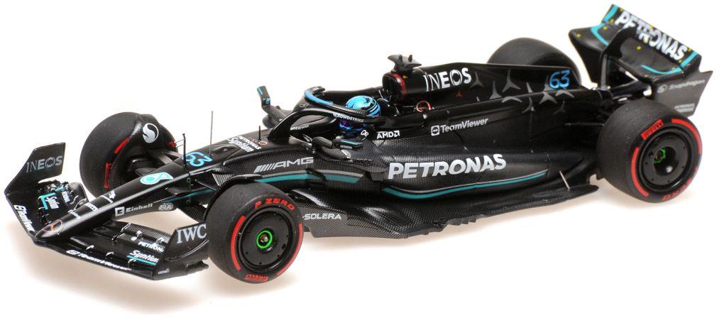 Minichamps 1:43 Scale Mercedes AMG Petronas F1 W14 E George Russell 3rd Spain 2023