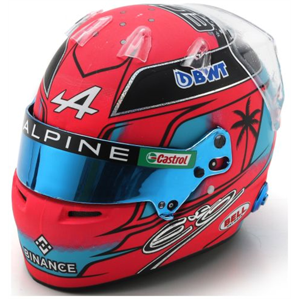 Spark 1:5 Scale BWT Alpine F1 Team Esteban Ocon Miami GP 2023 Helmet
