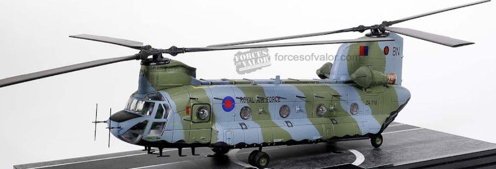Forces Of Valor 1:72 Scale Boeing Chinook Great Britain HC. Mk.1 Heli RAF #18 Sqd Falklands Detachment 1982