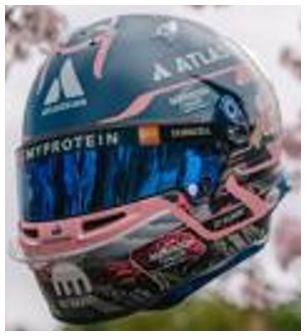 Spark 1:5th Scale Williams Racing Alexander Albon Japanese GP 2025 Helmet