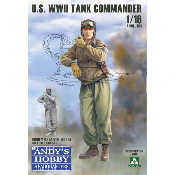 Andys Hobby Headquarters 1/16 Scale U.S. WWII Tank Commander AHHQ-002