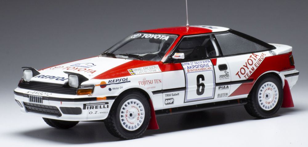 IXO 1:24 Scale Toyota Celica GT-Four #6 Rallye Acropolis 1990 M.Ericsson/C.Billstam