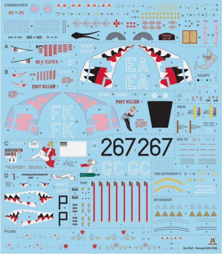 Italeri 2521 1/32 Scale Tornado GR.1 Desert Storm RAF 1:32 Model Kit