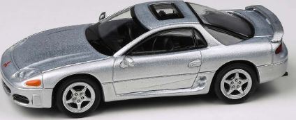 Paragon 1:64 Scale Mitsubishi GTO 3000GT Silver 1994