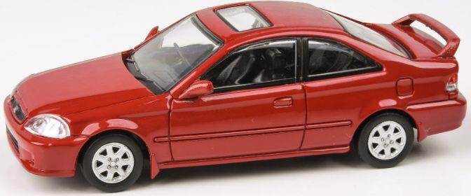 Paragon 1:64 Scale Honda Civic Si Milano Red 1999 (RHD)