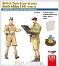 Mirage Hobby 350012 1/35 Scale British Tank Crew At Rest, North Africa 1941 (Part 1) BRITISH ARMY BATTLE SCHOOL