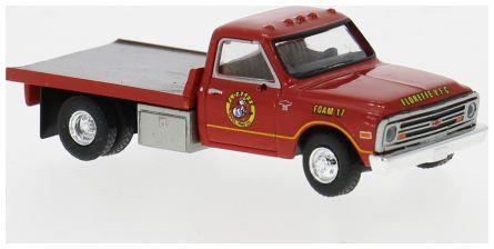 Brekina  1:87th Scale Chevrolet Chevrolet C30 Plattform rot 1968