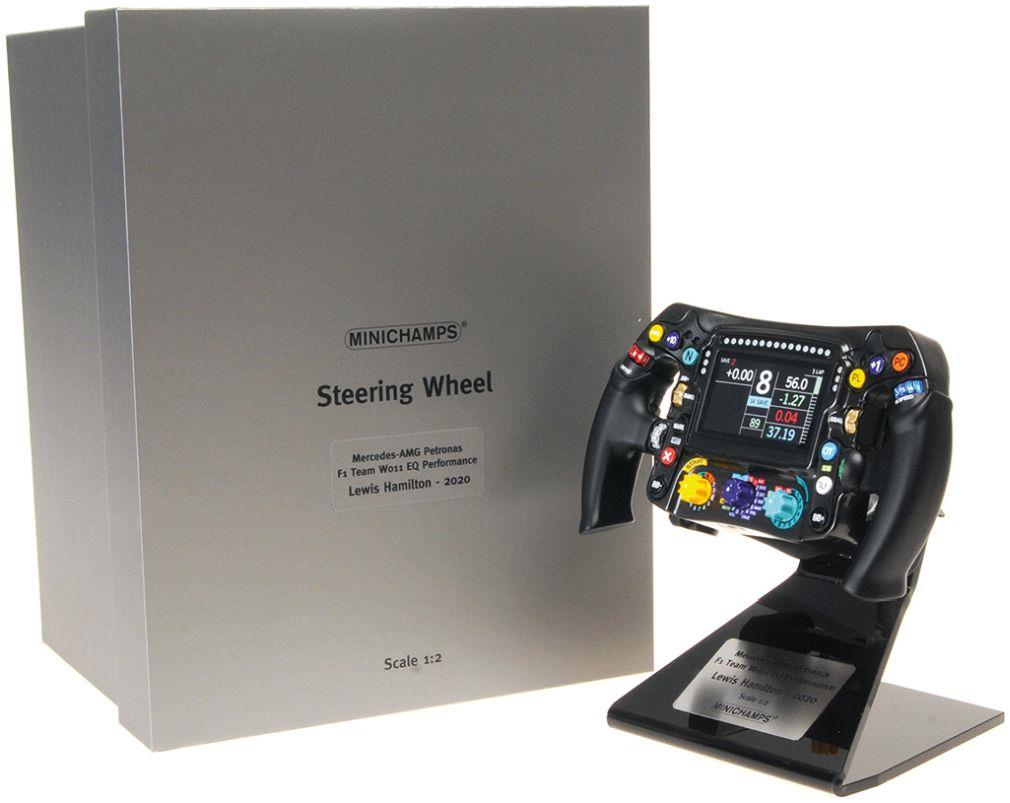 Minichamps 1:2 Scale Steering Wheel Mercedes W11 Eq Perf 2020, L. Hamilton, World Champion