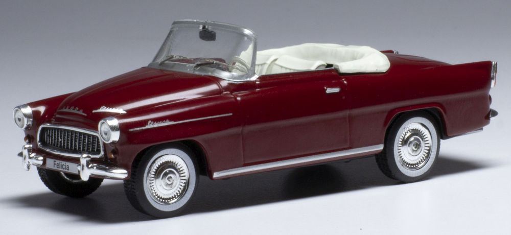 IXO 1:43 Scale Skoda Felicia Roadster Red 1959