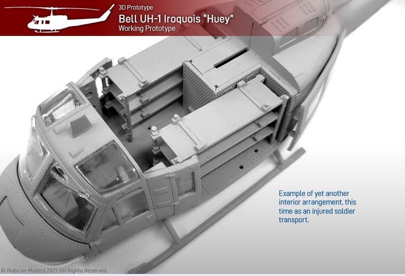 Rubicon Models 280119 1/56 Scale Bell UH-1D / UH-1H “Huey” helicopter