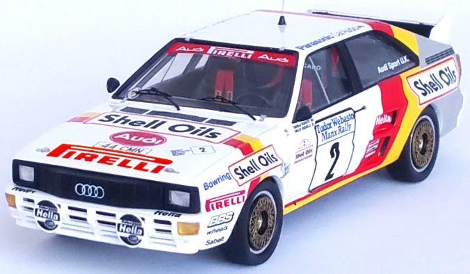 Trofeu 1:43 Scale Audi Quattro 4th Manx Rally 1985 Harald Demuth/Emilio Radaelli