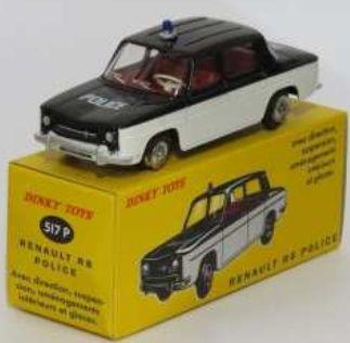Atlas Editions  Scale Renault R8 Police (517P) Atlas reproduced 'Dinky'