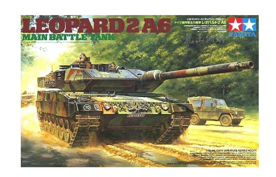 Tamiya 35271 1/35 Scale LEOPARD 2 A6 MAIN BATTLE TANK GERMAN ARMY