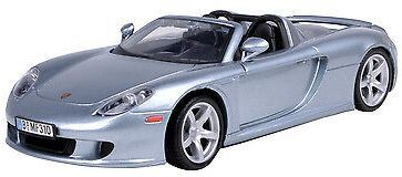 Motormax 1:18 Scale Porsche Carrera GT - Silver Blue Metallic