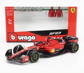 Burago 1:43 Scale Ferrari F1 #16 Charles Leclerc 2023 Season Car card box