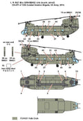 Academy Kits 1:144 Scale CH-47 D/F/J/HC Mk 1 Chinook '4 Nations'