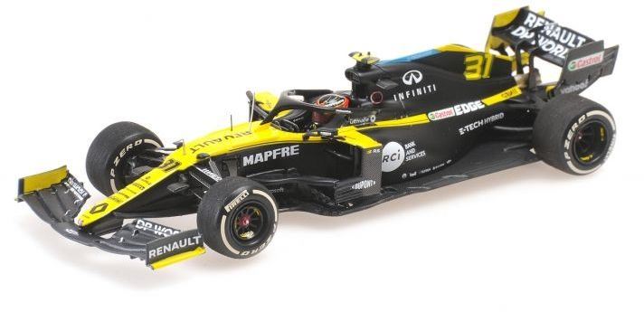 Minichamps 1:43 Scale Renault DP World F1 Team R.S.20 E.Ocon 2nd Place Sakhir GP 2020