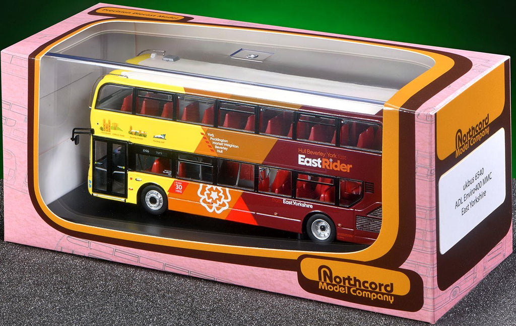 Northcord  1:76th Scale ADL Enviro400 - East Yorkshire (921 - YX69 HMZ) - Route: York X46