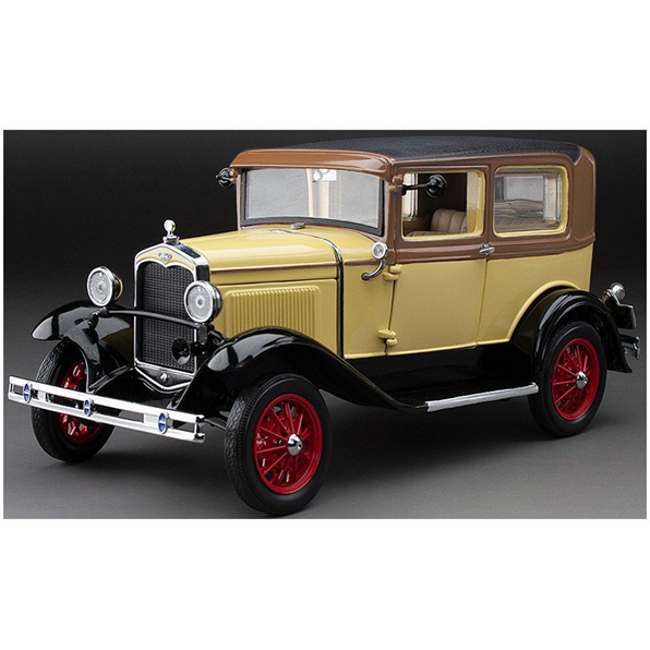 Sunstar 1:18 Scale Ford Model A Tudor Bronson Yellow 1931