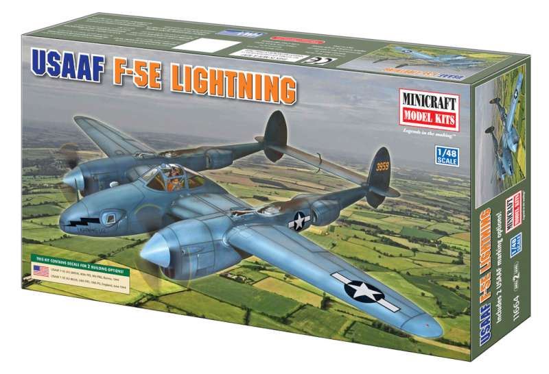 Minicraft Models 1:48 Scale F-5 Photo Recon USAAF w/2 marking o  (WSL)