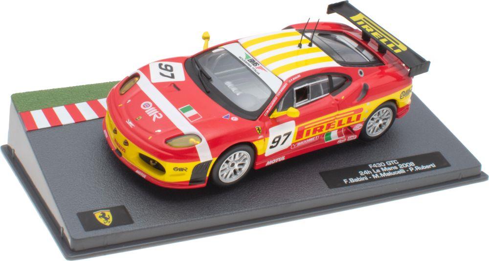 Atlas Editions 1:43 Scale Ferrari F430 GTC 24h Le Mans 2008 Babini Cased - Ferrari Racing Collection