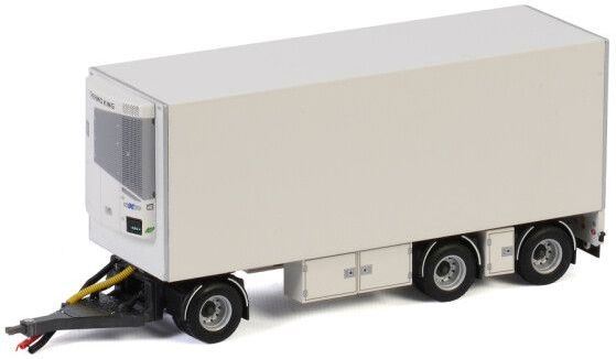 Wsi Turntable Drawbar Fridge Trailer 3 Axle 'White Line' 1:50 Scale