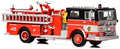 Iconic Replicas 1:87th Scale Ward LaFrance Fire Engine: Chicago Fire Department