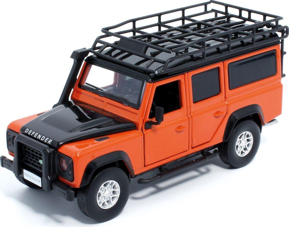 Tayumo 1:32 Scale Land Rover Defender 110 - Tangiers Orange Lights and Sound & Pull Back