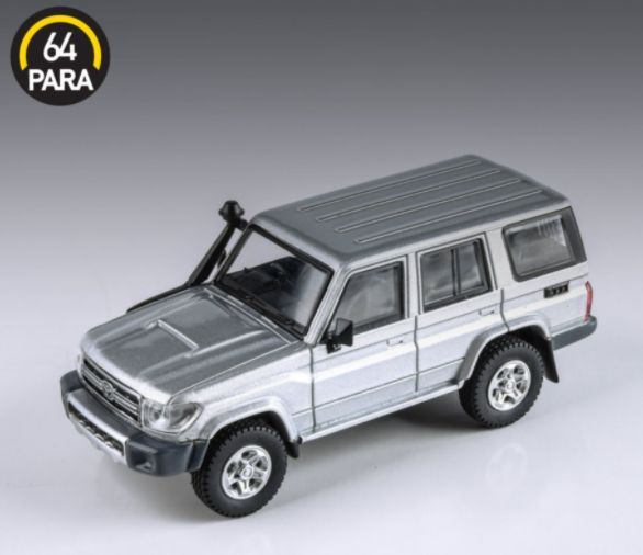 Paragon 1:64 Scale Toyota Landcruiser Silver Pearl (RHD) LC76