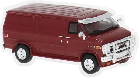 Brekina  1:87th Scale GMC Vandura Dark Red 1983
