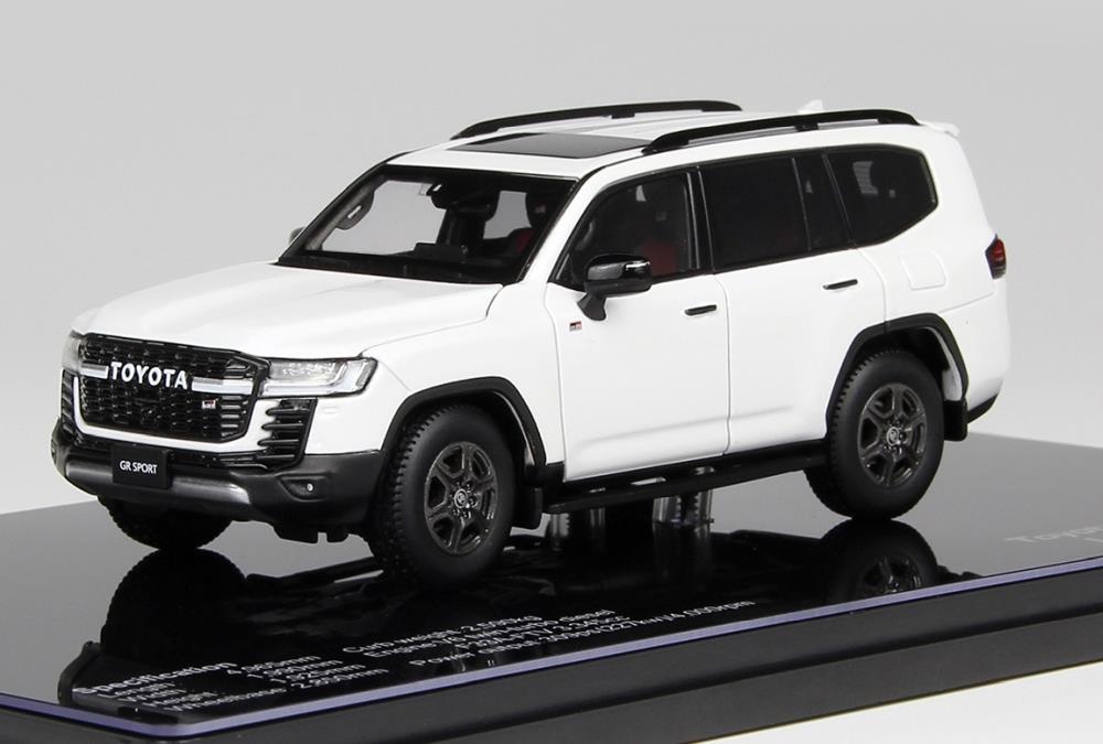 LCD Model 1:43 Scale Toyota LC300-GR Sport White