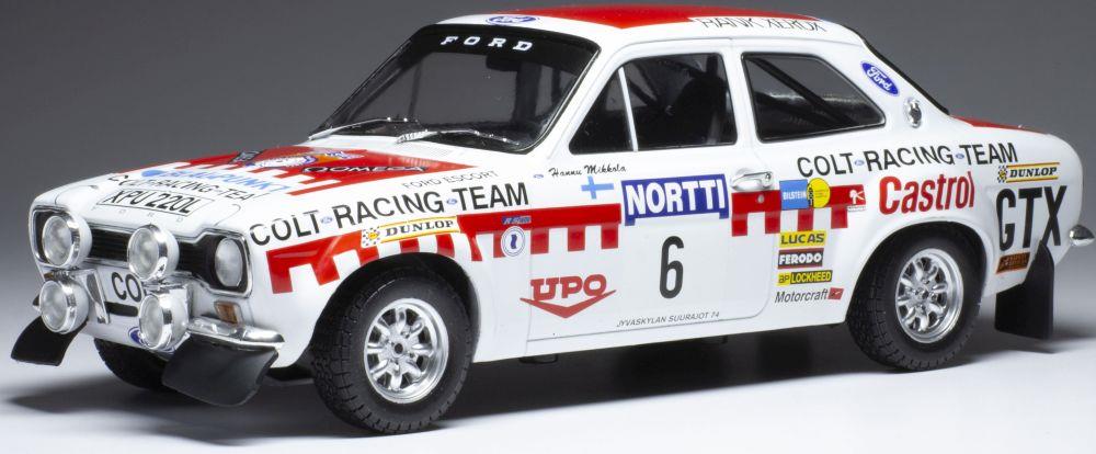 IXO 1:18 Scale Ford Escort MK I RS 1600 #6 1000 Lakes Rally 1974 H.Mikkola/J.Davenport