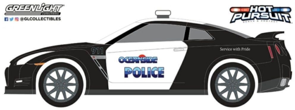 Greenlight 1:64 Scale Nissan GT-R Oceanside California Police 2015