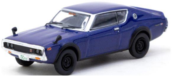 Tarmac Models 1:64th Scale Nissan Skyline 2000 GT-R (KPGC110) Blue 1974