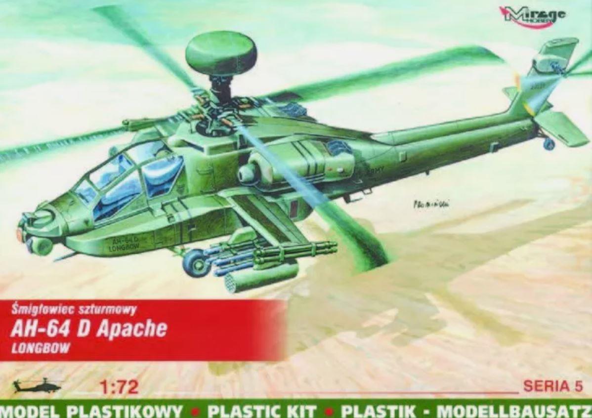 Mirage Hobby 72054 1/72 Scale McDonnell Douglas AH-64 D Apache Longbow