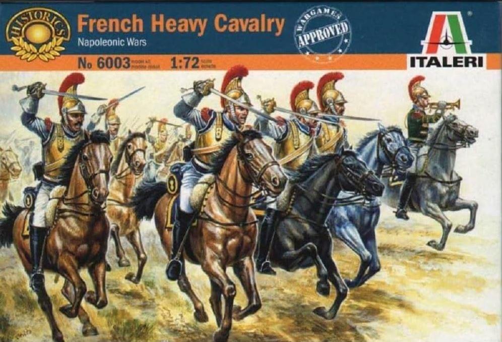 Italeri 6003 1/72 Scale French Heavy Cavalry Carabiniers Napoleonic Wars Figures Kit 18 Troopers