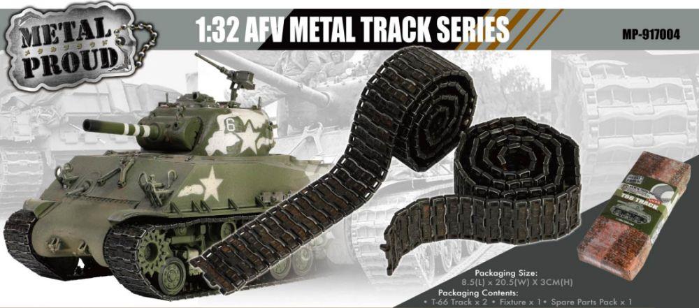 Forces Of Valor 1:32 Scale Metal Track Upgrade for U.S. Sherman M4A3 (To Fit MP-912102A)