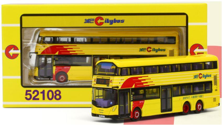 Model 1 1:120 Scale Citybus Volvo B8L 12m (Citybus 'Big C' Retro Livery) 52108 #182 Central