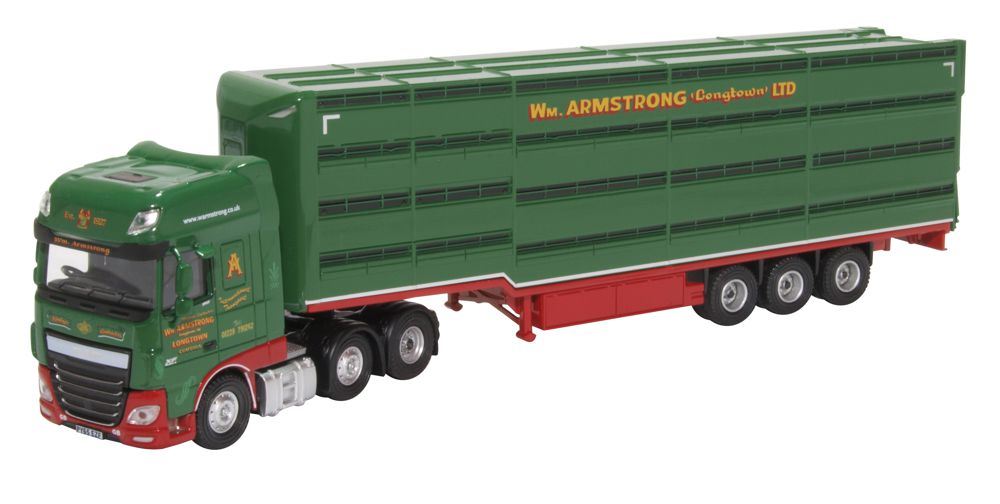 Oxford Diecast 1:76 Scale DAF XF William Armstrong Livestock Trailer
