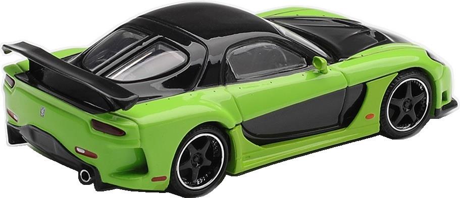 Truescale 1:64th Scale Mazda RX-7 Veilside Fortune 7 Green (LHD) Blister Packaging