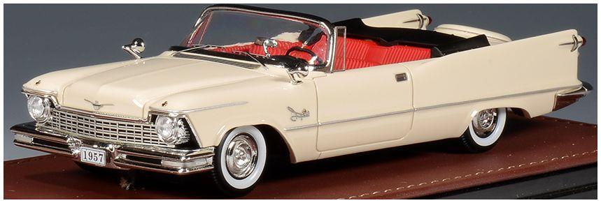 GLM 1:43rd Scale Imperial Crown Convertible Desert Beige Open Roof (Single Headlight) 1957