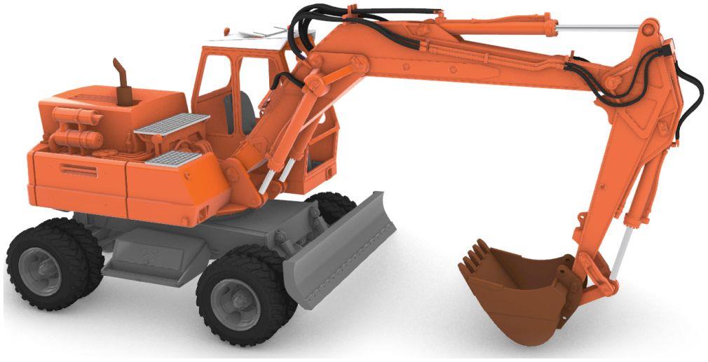Artitec 1:87 Scale Atlas 1302 Excavator Ready-Made, Painted