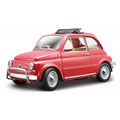 Burago 1:24 Scale Fiat 500L 1968 - Red