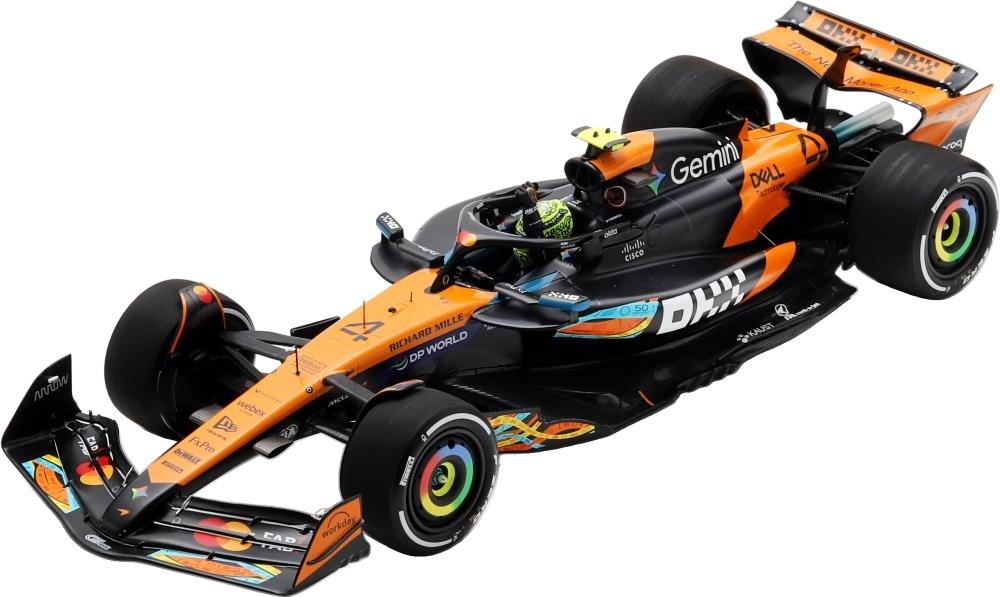 Spark 1:18th Scale McLaren MCL39 #4 3rd Abu Dhabi GP 2025 L. Norris F1 Drivers Champion 2025 w/Board